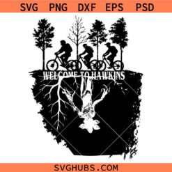 Welcome to Hawkins Stranger Things SVG, Demogorgon Svg, Upside Down Svg