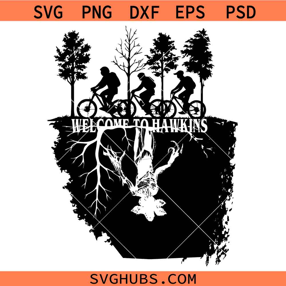 Welcome to Hawkins Stranger Things SVG, Demogorgon Svg, Upside Down Svg