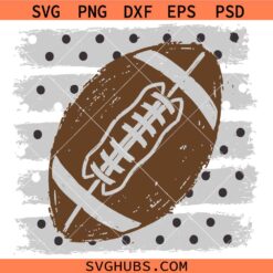 Football Polka Dot Stripe White SVG, Team Spirit SVG, Game Day SVG