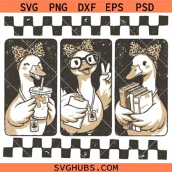 Retro Teacher Goose SVG, Funny School Life SVG, Summer Schools Out SVG