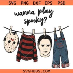 Wanna Play Spooky Jason SVG, Jason Voorhees SVG, Friday The 13th SVG