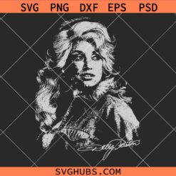 Dolly Parton Signature SVG, Country Music Svg,Country Singer SVG, Dolly SVG