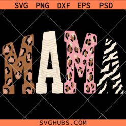 Edgy Mama SVG, Leopard Mom SVG, Y2K Mothers Day SVG, Western Mama SVG