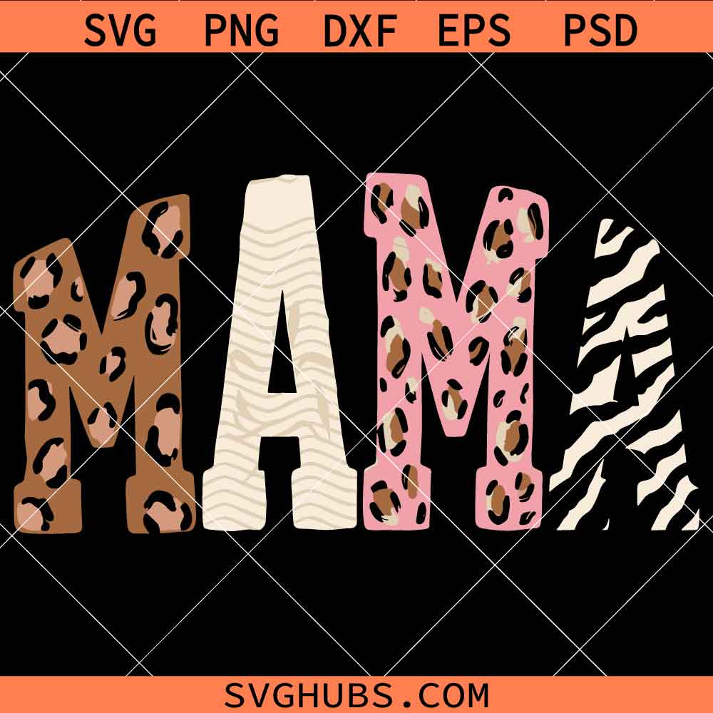 Edgy Mama SVG, Leopard Mom SVG, Y2K Mothers Day SVG, Western Mama SVG