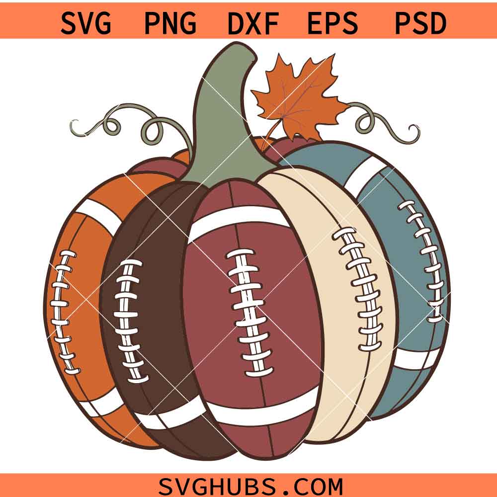 Football Fall Pumpkin SVG, Tis the Season SVG, Autumn Game Day SVG