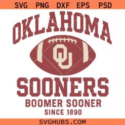Oklahoma Sooners Football SVG, OU Football SVG, Boomer Sooner SVG File