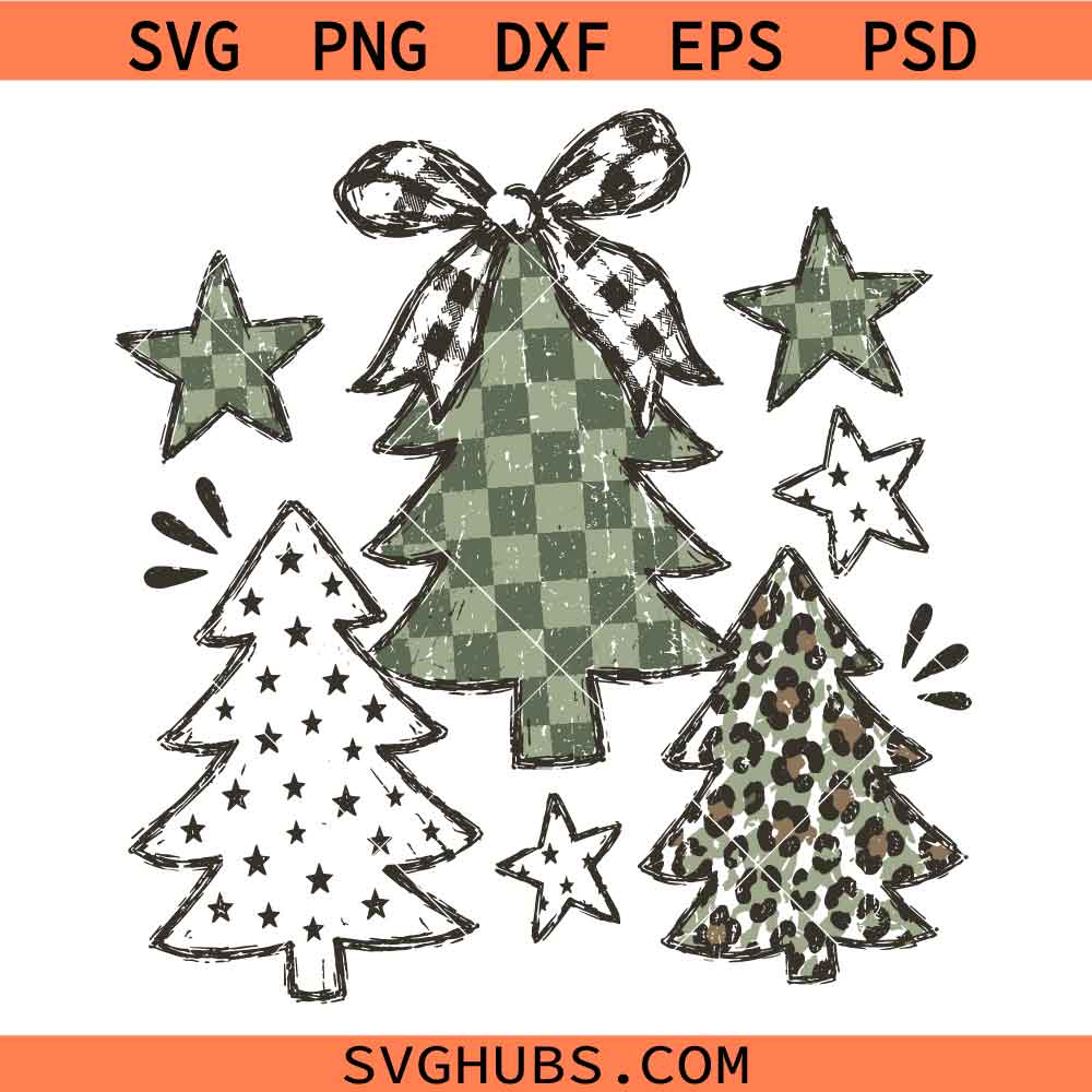 Camo Christmas Tree SVG, Christmas Camo Trees SVG, Christmas Sign SVG, Christmas Shirt SVG