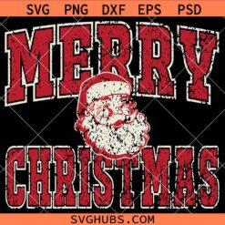 Merry Christmas Santa SVG, Funny Santa SVG, Merry Christmas SVG, Christmas Sign SVG