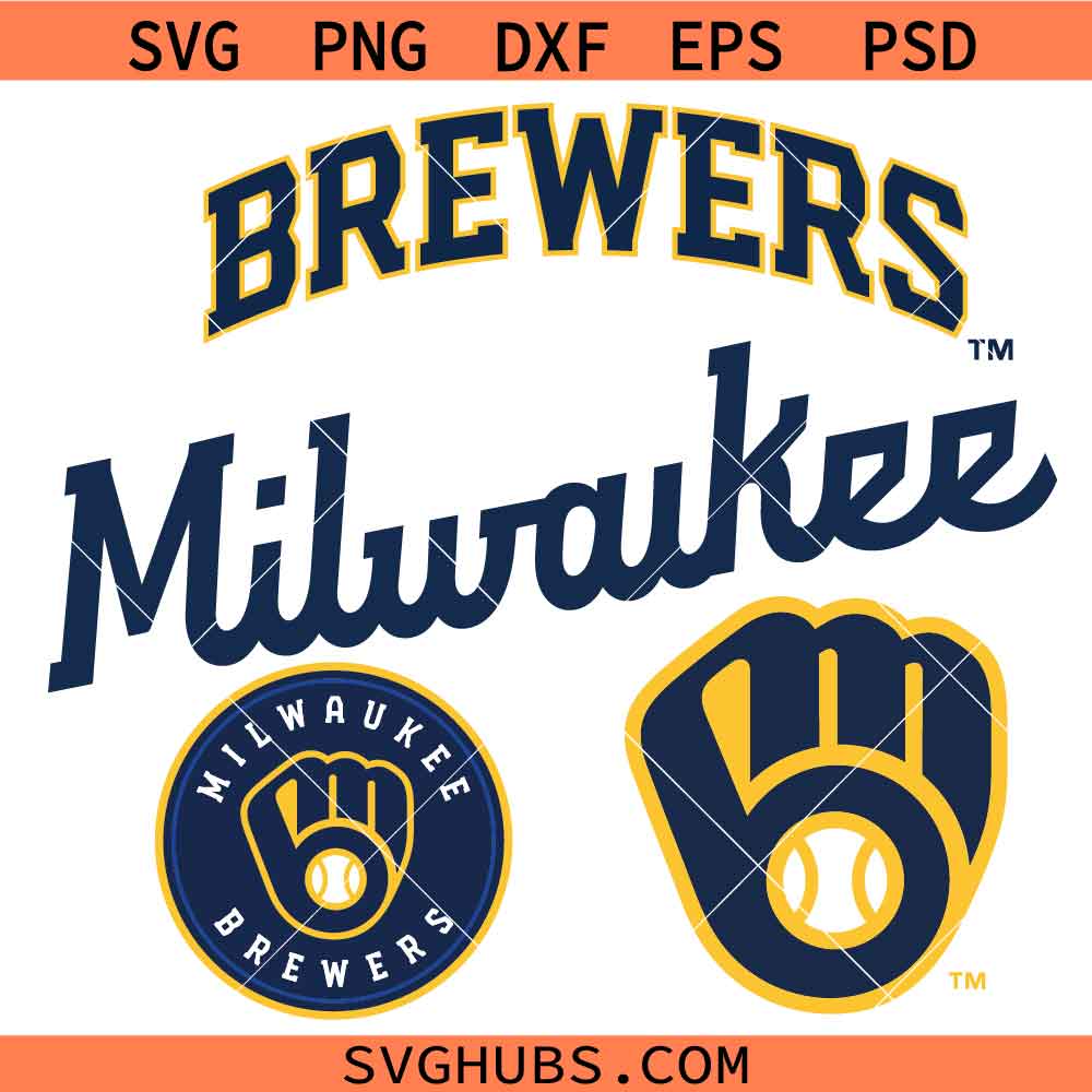 Milwaukee Brewers SVG PNG, Brewers Logo png svg, Milwaukee Baseball svg, gameday svg bundle